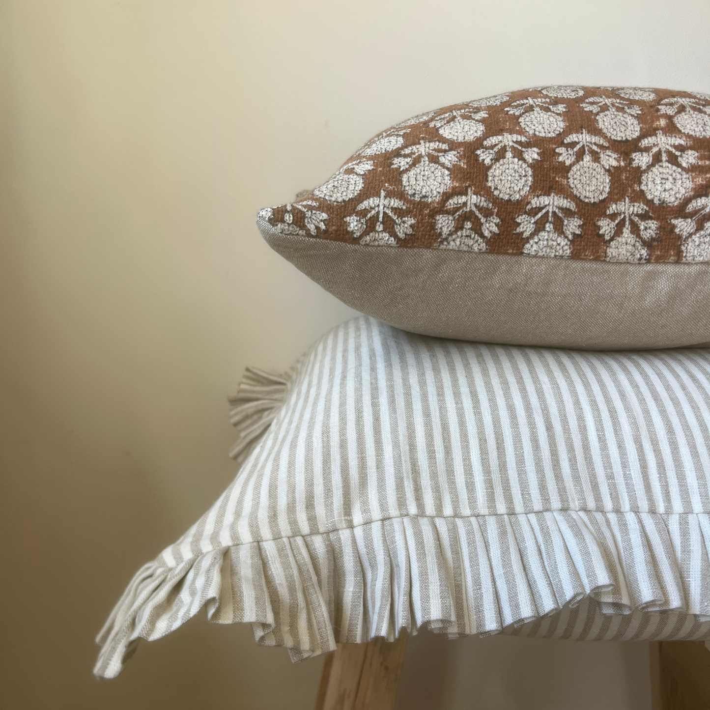Aurora Hand Block Printed Cushion