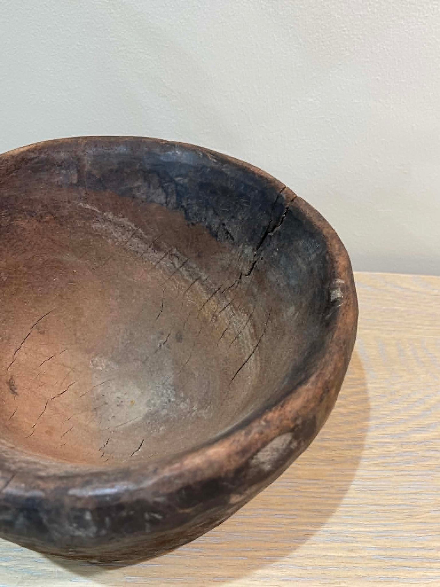 Salvaged Hand Carved Wooden Bowl (C1)