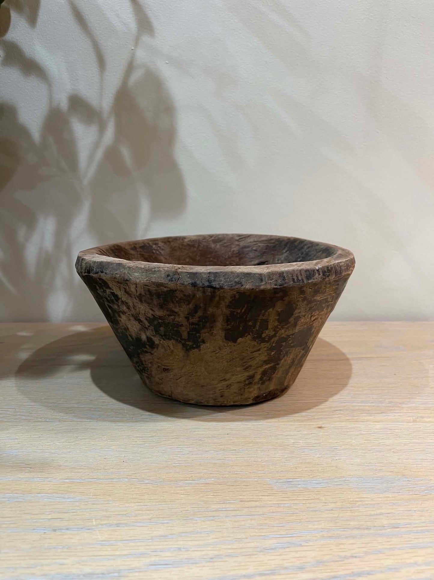 Salvaged Hand Carved Wooden Bowl (A)
