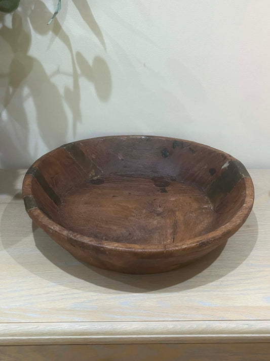 Salvaged Indian Dough Bowl (A)