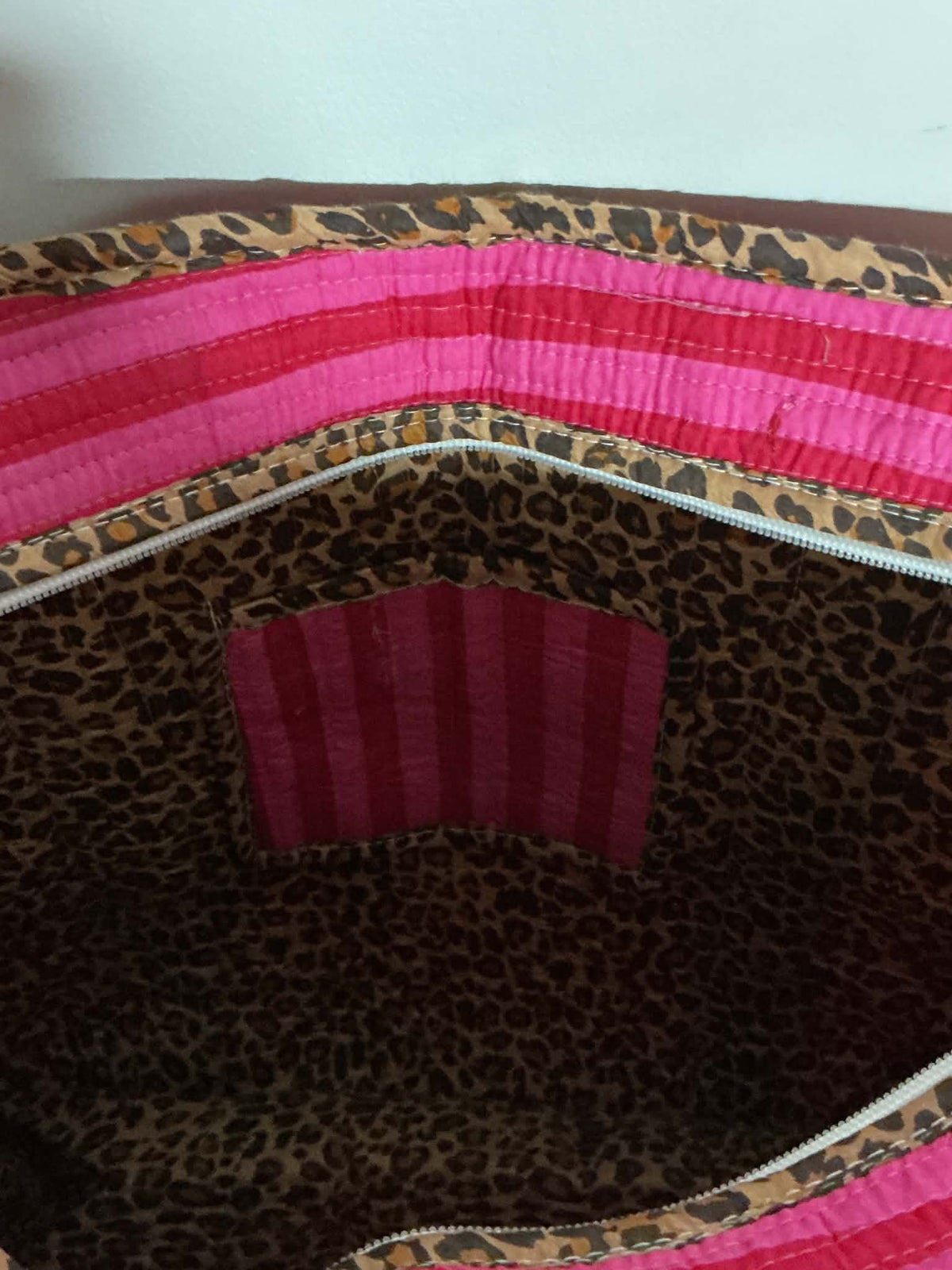 Hot Pink Leopard Tote Bag