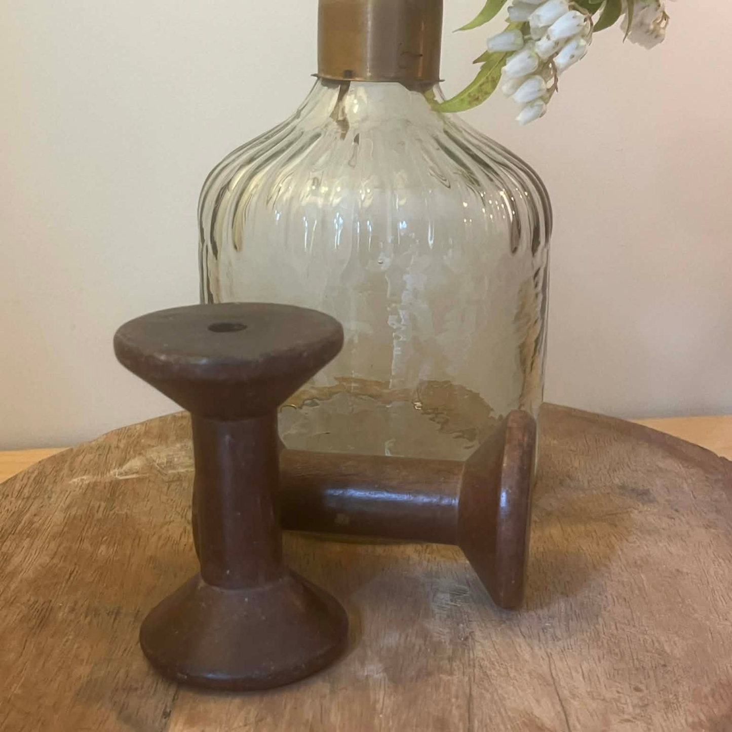 Small Antique Indian Bobbin (Set of 2)