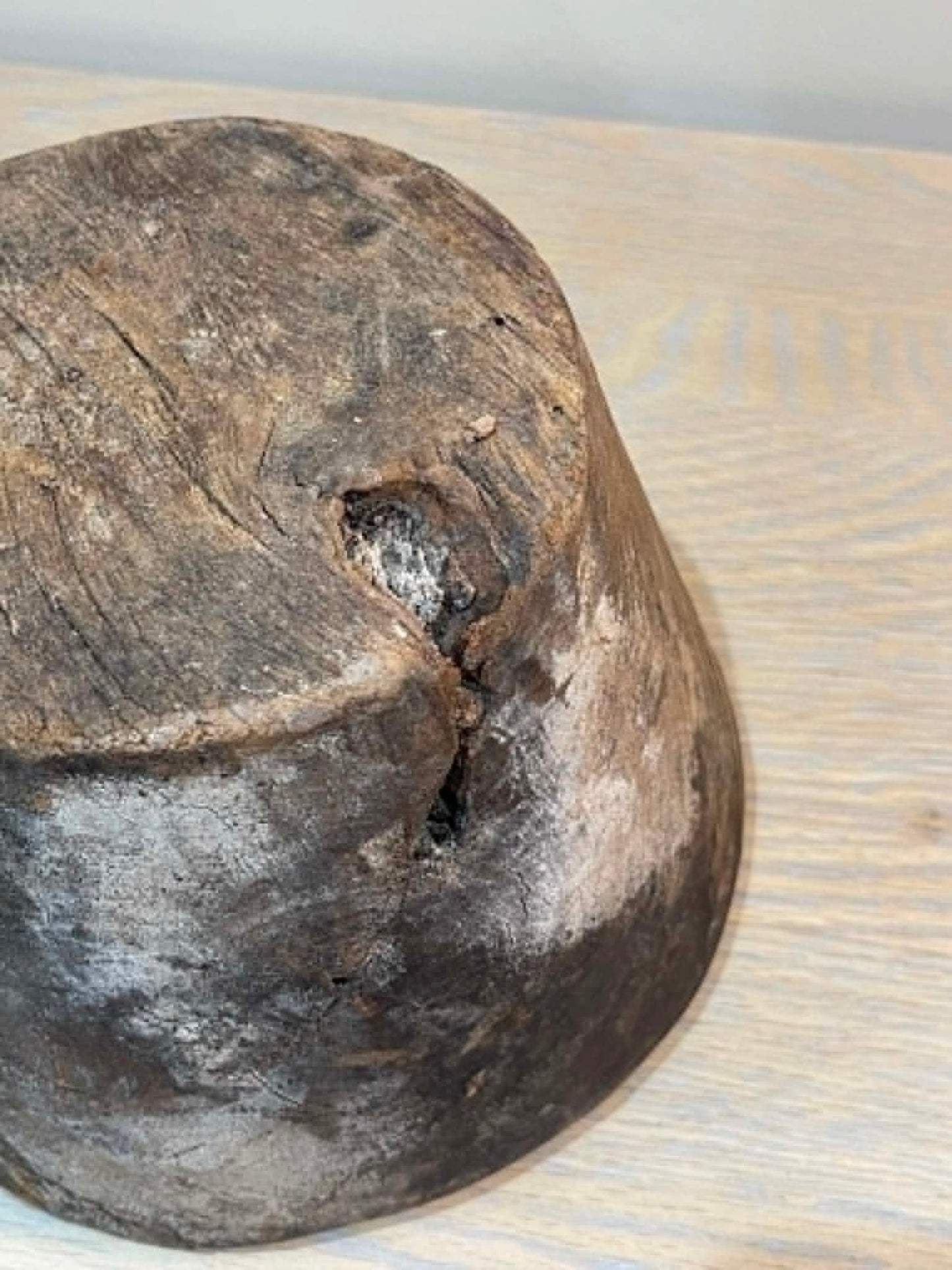 Salvaged Hand Carved Wooden Bowl (I)