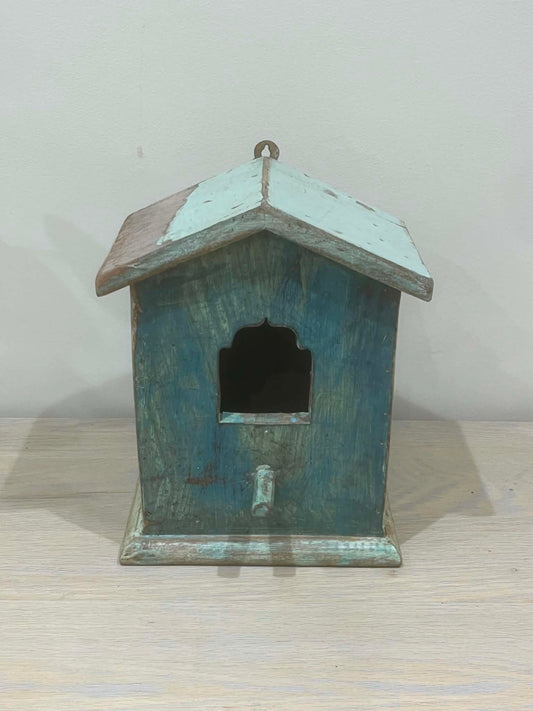 Rustic Handmade Wooden Bird House (E)