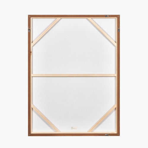 Brown and Natural Linear Design Canvas
