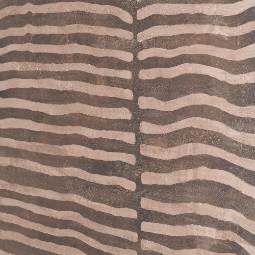 Brown and Natural Linear Design Canvas