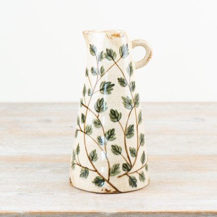 OLIVIA Leaf Ceramic Jug