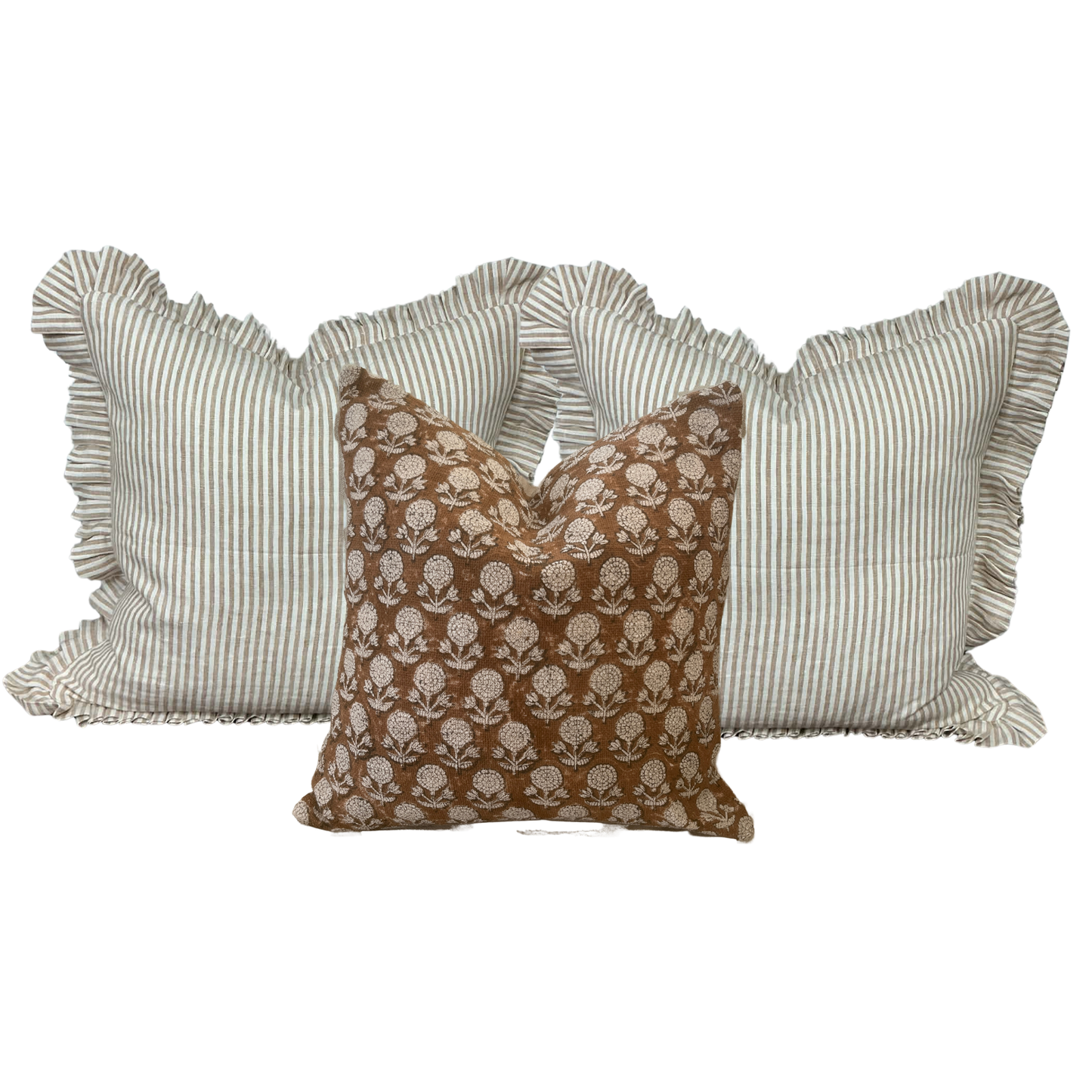 Moss & Beige Cushion Combination