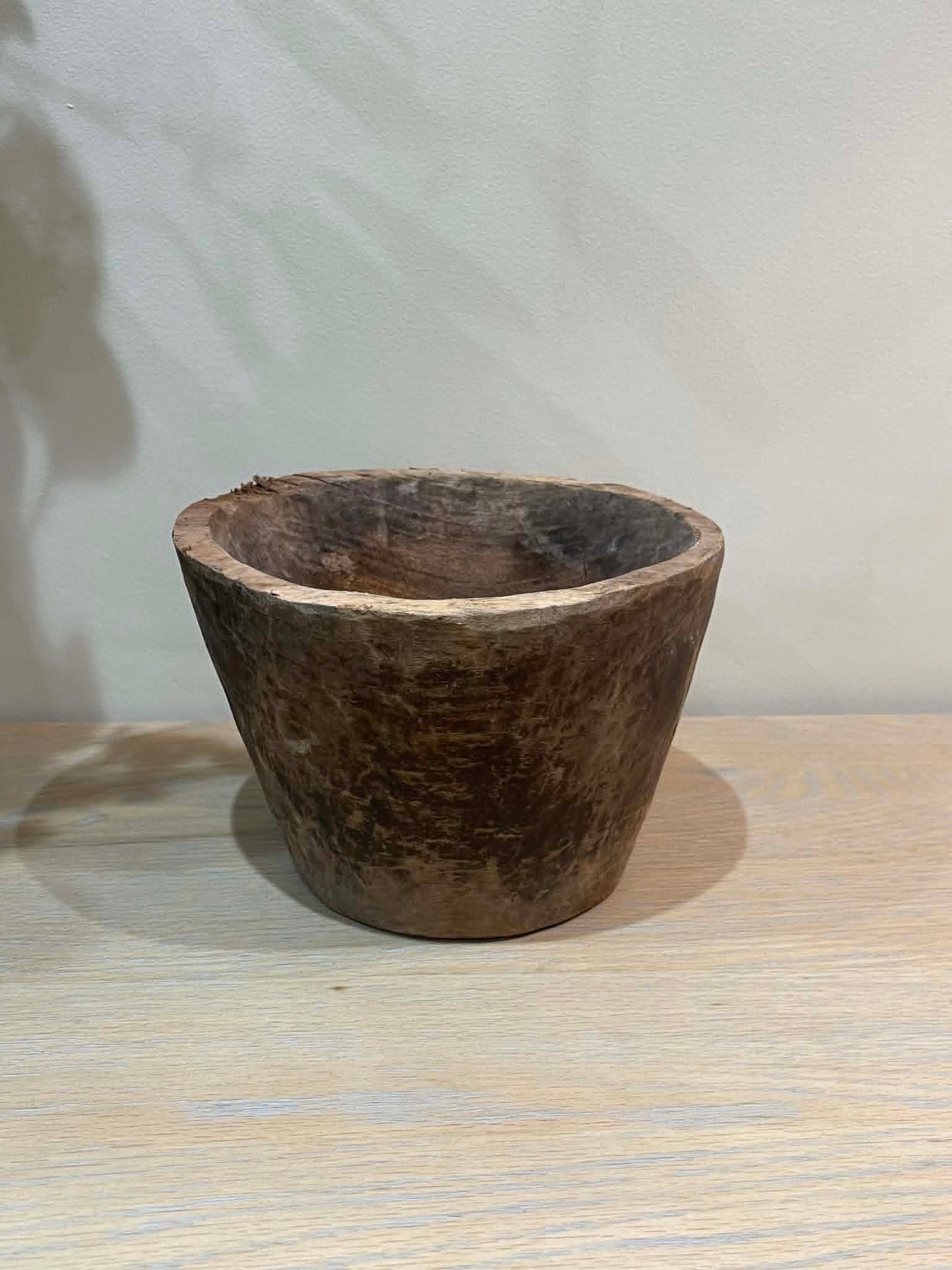 Salvaged Hand Carved Wooden Bowl (F)