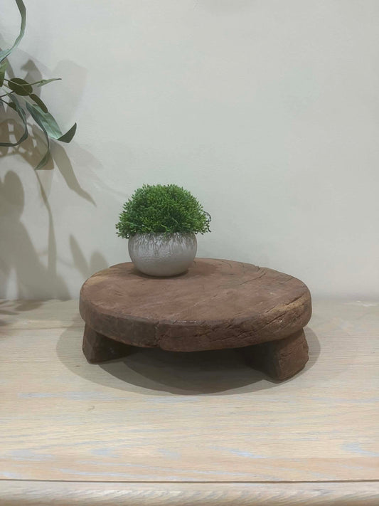 Salvaged Indian Chapati Board with Feet (E)