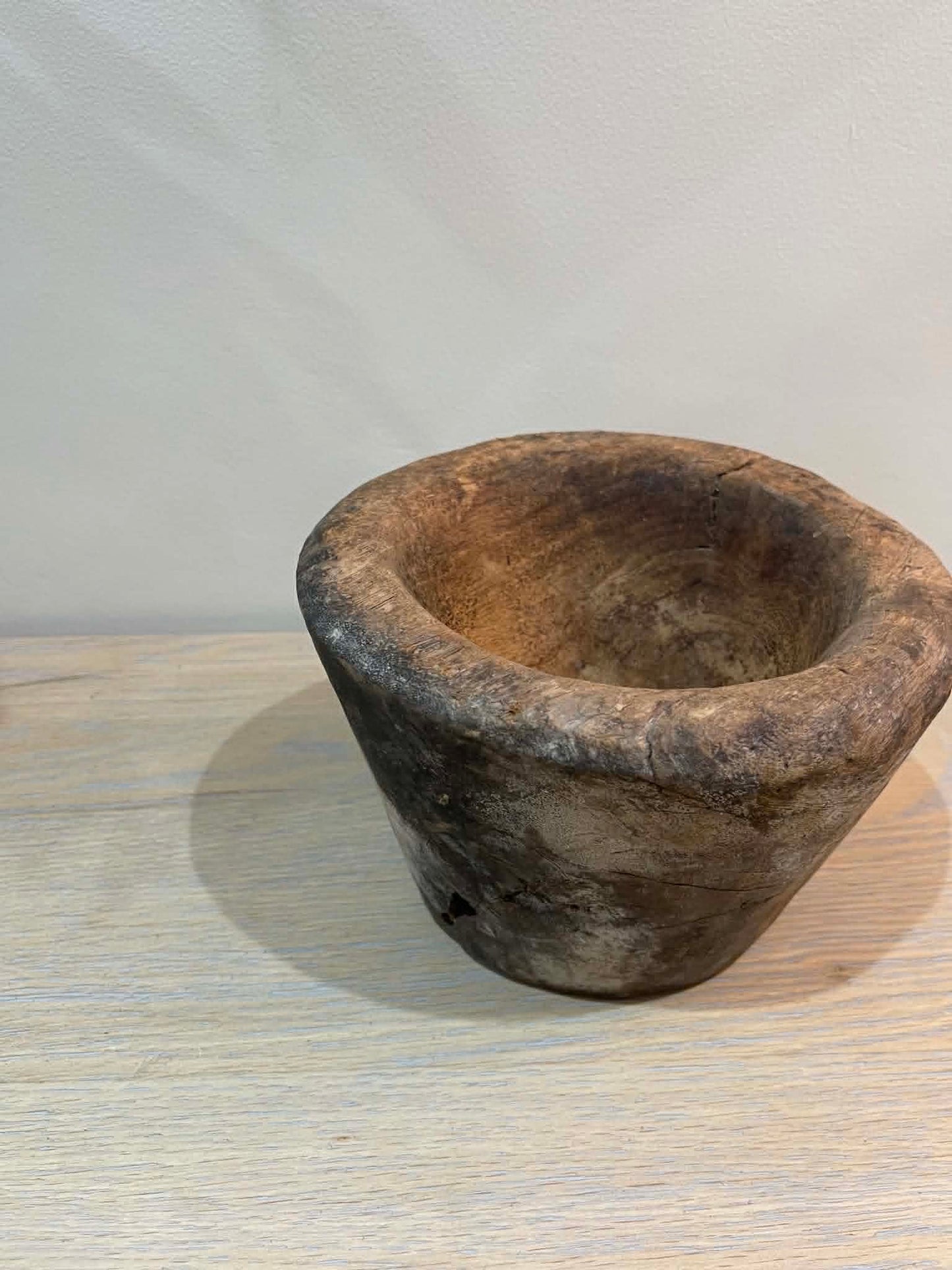 Salvaged Hand Carved Wooden Bowl (I)
