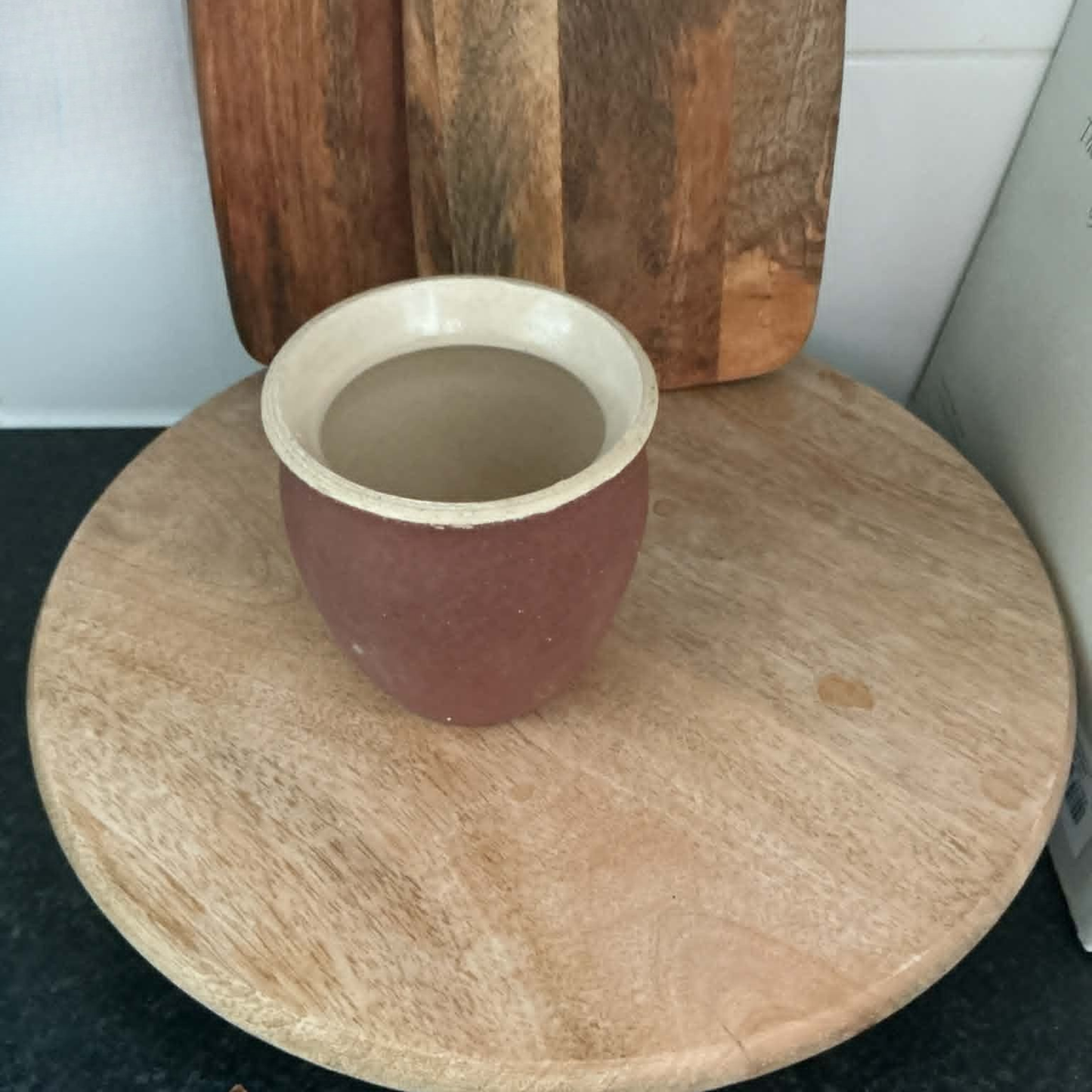 Small Salvaged Ceramic Pot