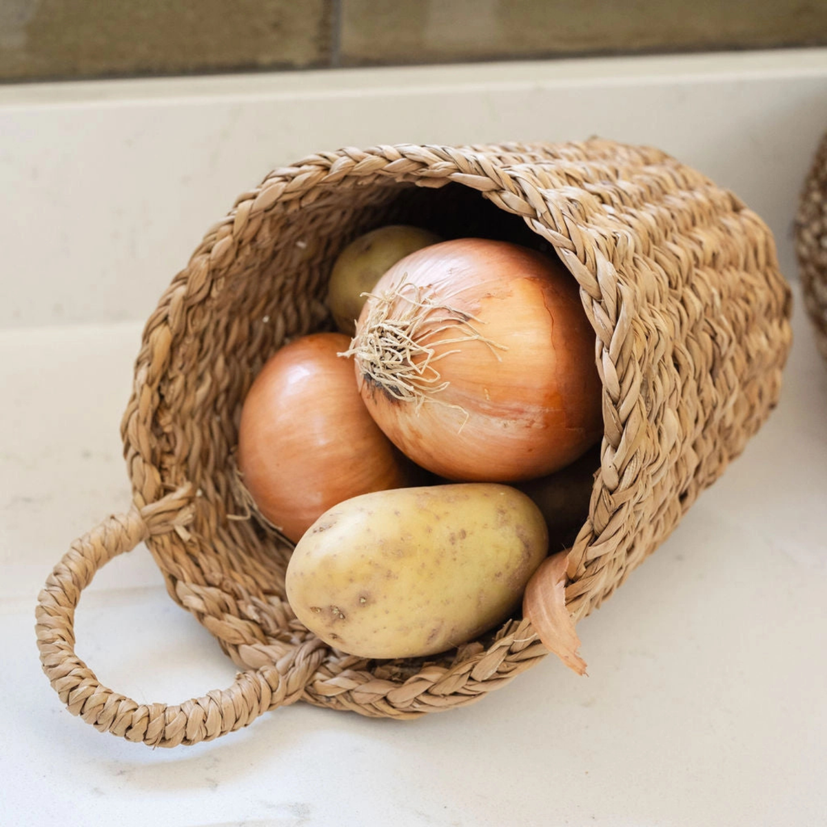 Seagrass Hanging Storage Baskets