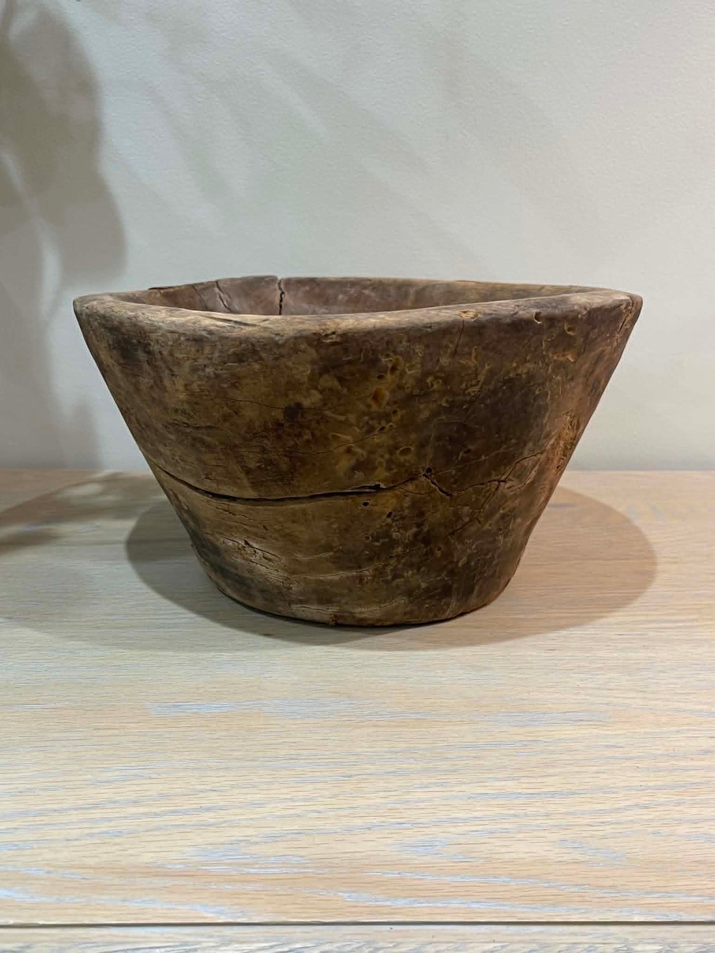 Salvaged Hand Carved Wooden Bowl (D)