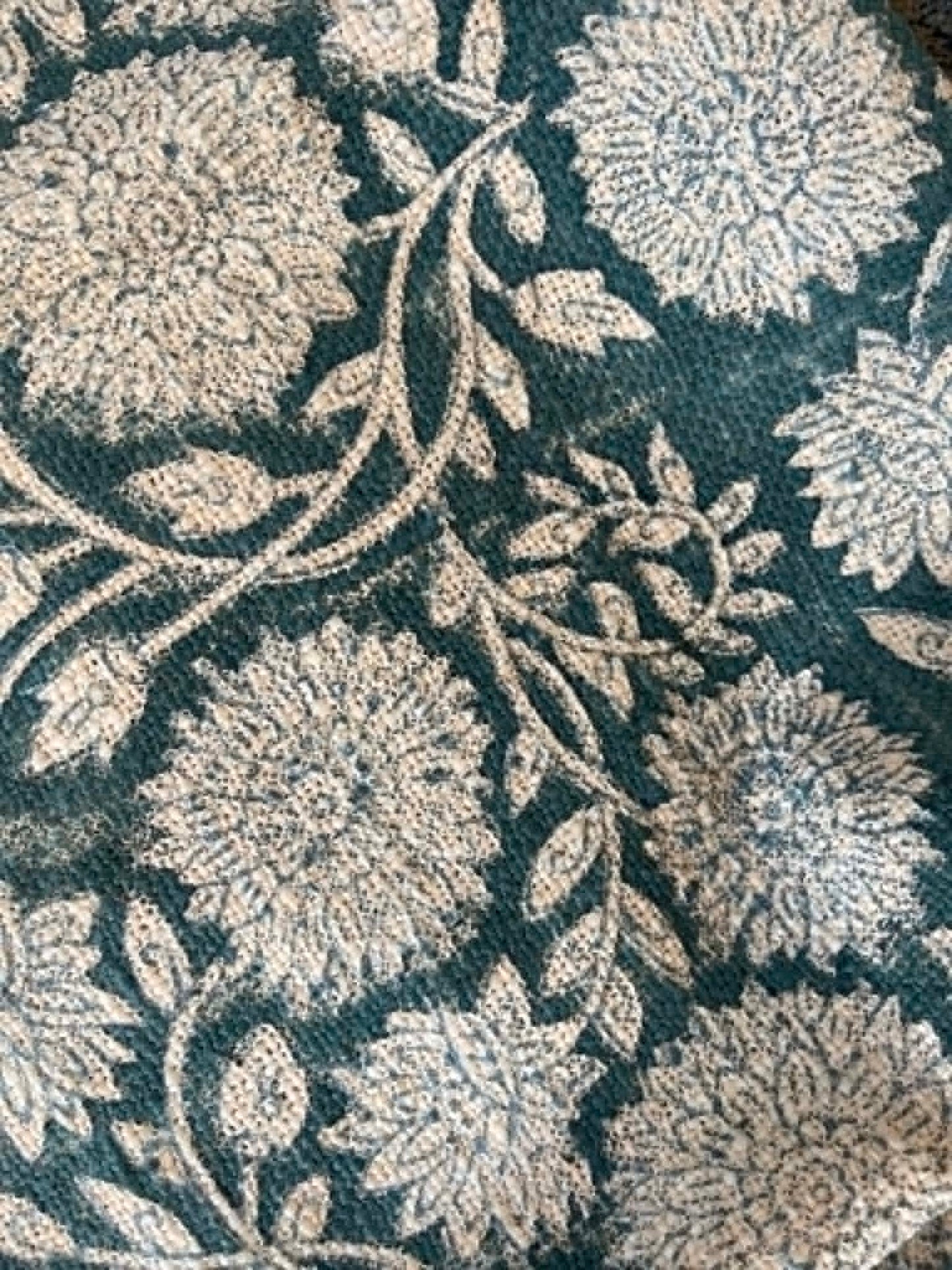 EMILY Hand Block Printed Throw - Blue