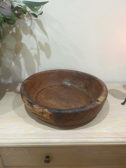 Salvaged Indian Dough Bowl (B)