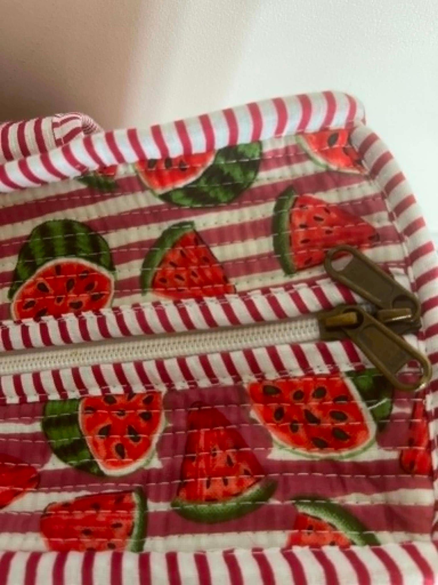 Watermelon Stripe Tote Bag