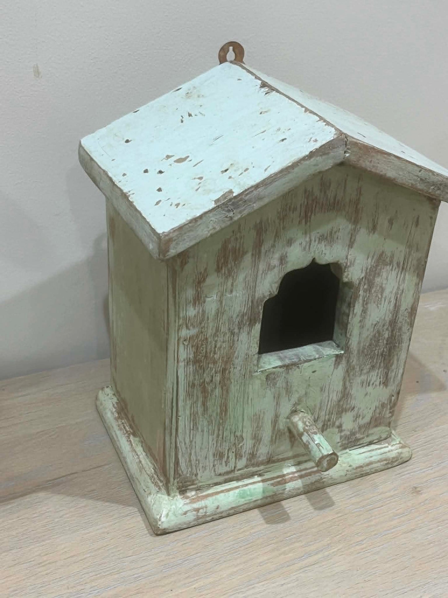 Rustic Handmade Wooden Bird House (D)