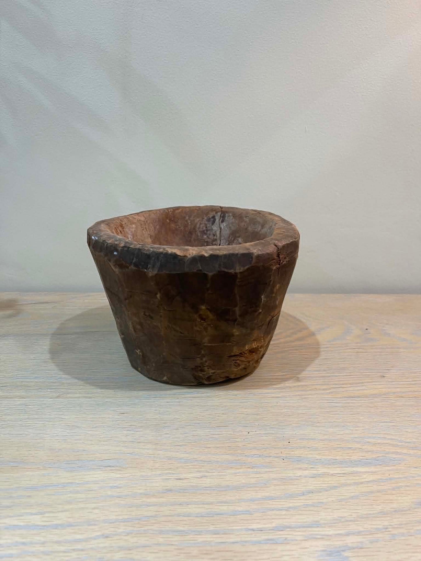 Salvaged Hand Carved Wooden Bowl (M)