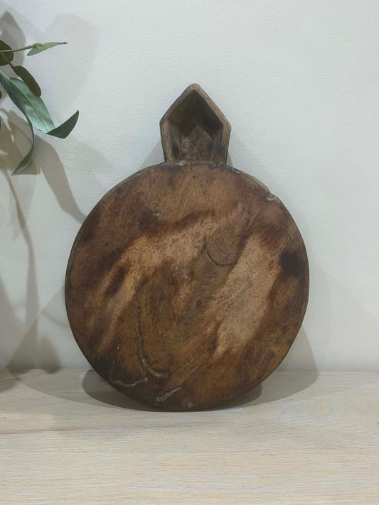 Salvaged Indian Chapati Board with Feet (C)