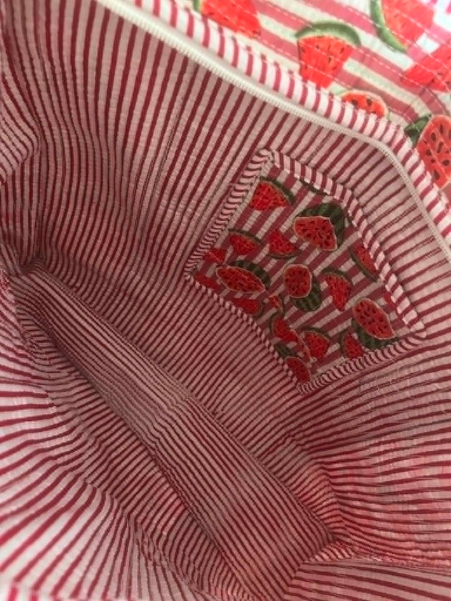 Watermelon Stripe Tote Bag