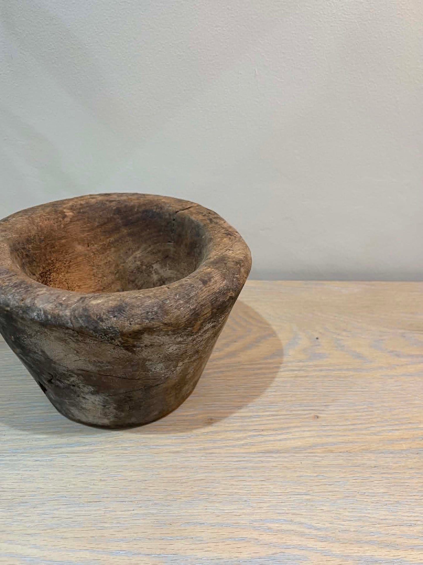 Salvaged Hand Carved Wooden Bowl (I)