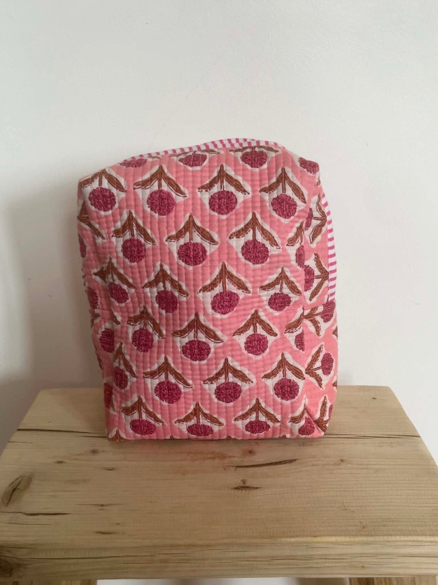 Pink Floral Tote Bag