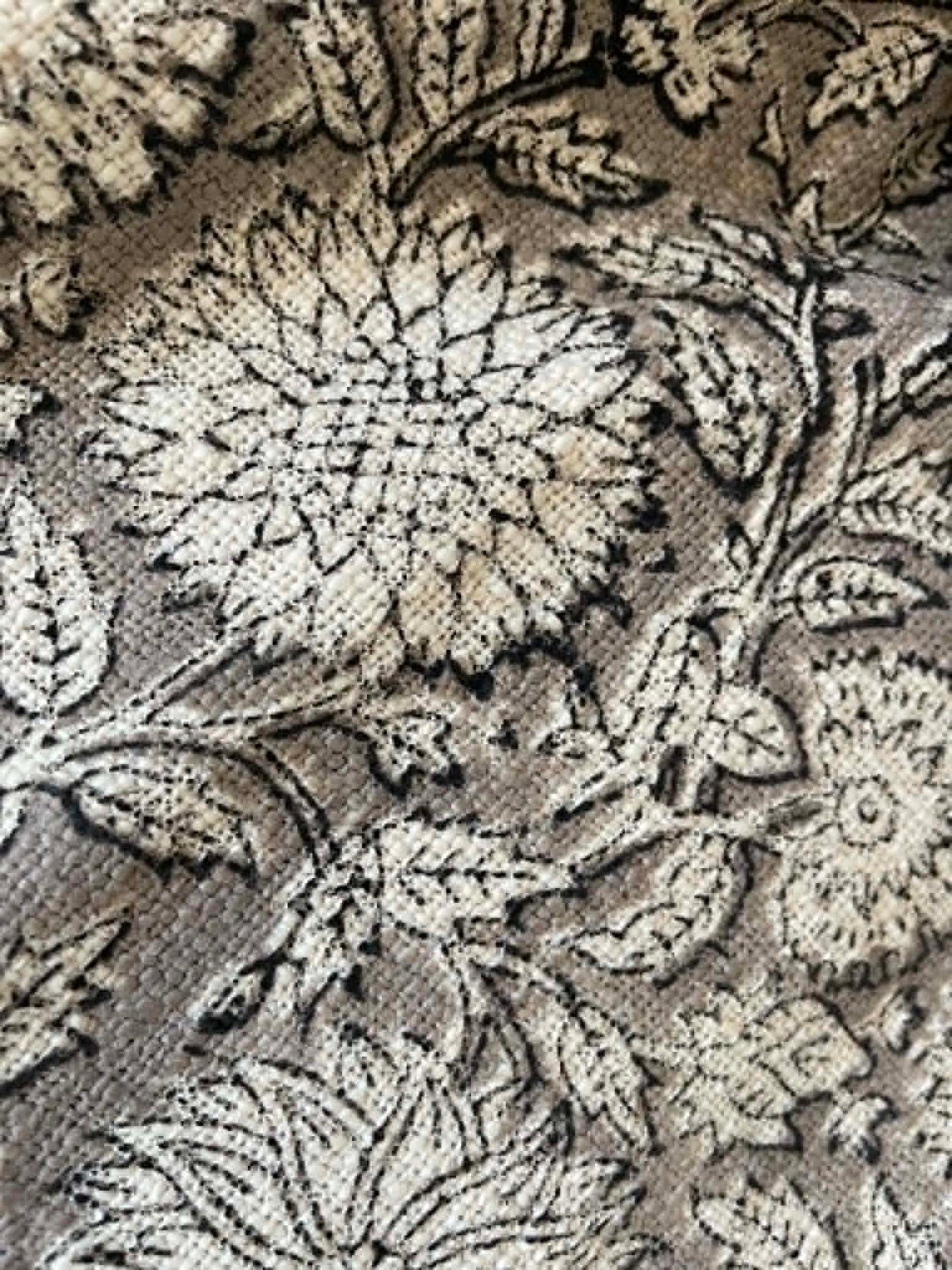 HAYLEY Hand Block Printed Throw - Grey