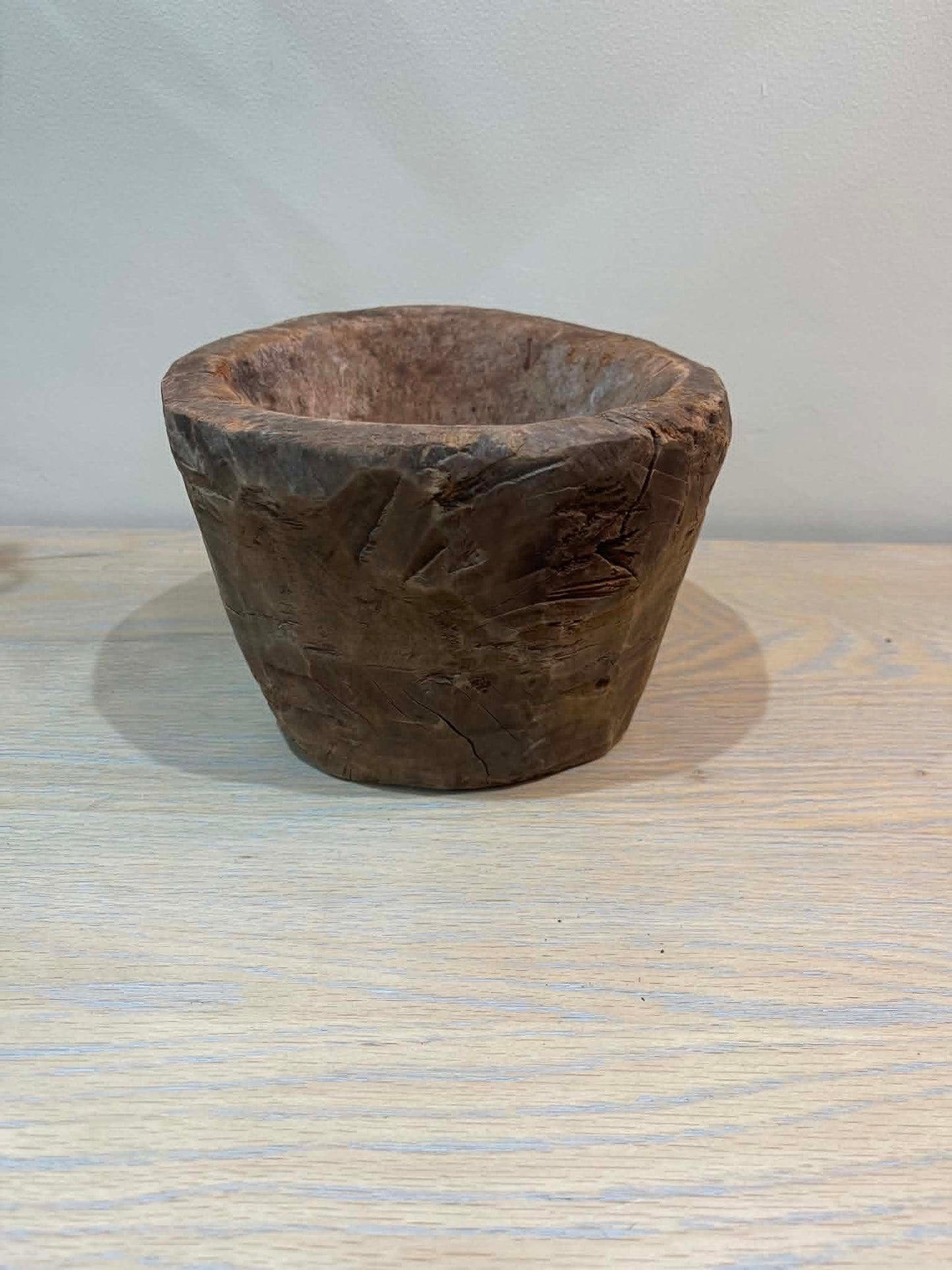 Salvaged Hand Carved Wooden Bowl (M)