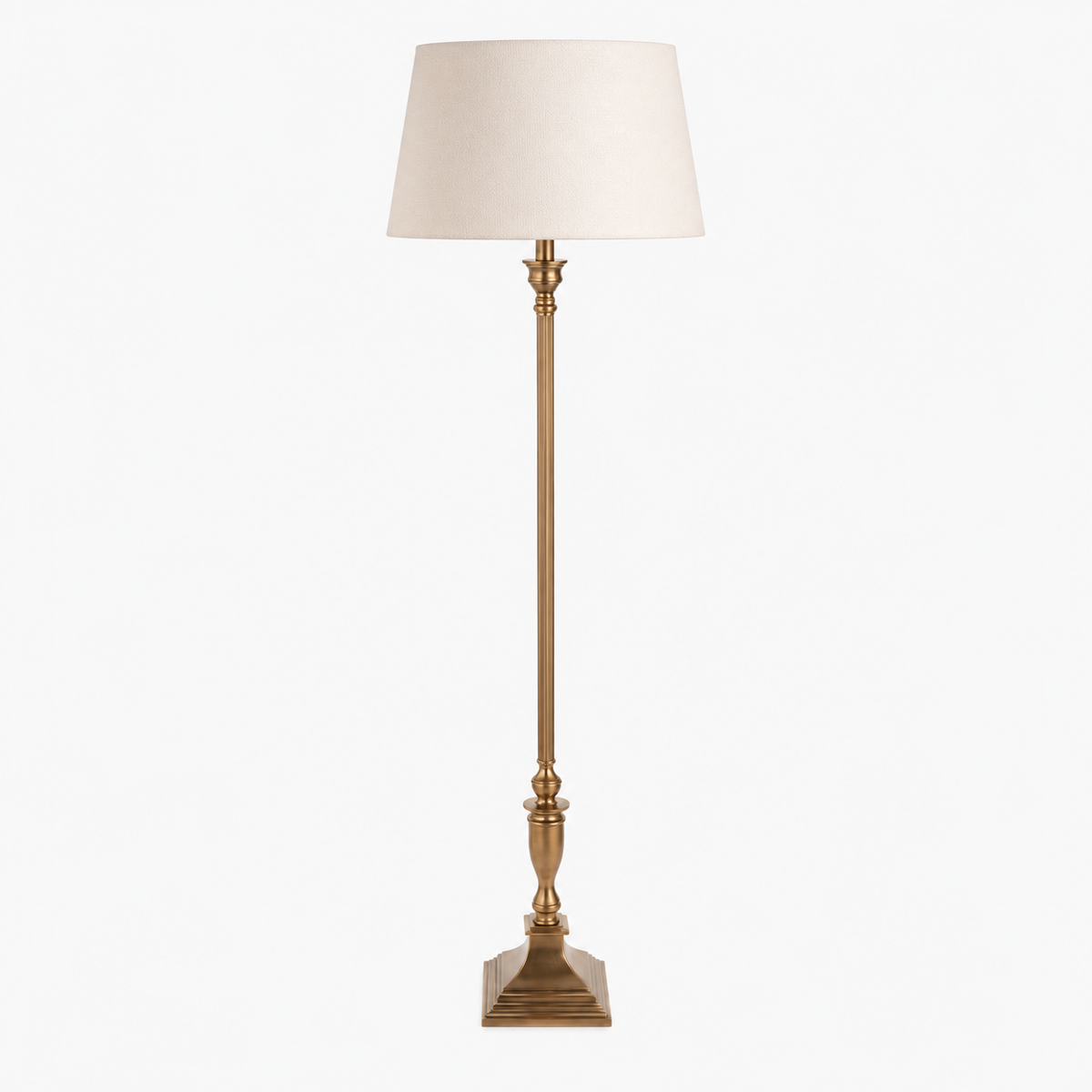 KENSINGTON Antique Brass Floor Lamp