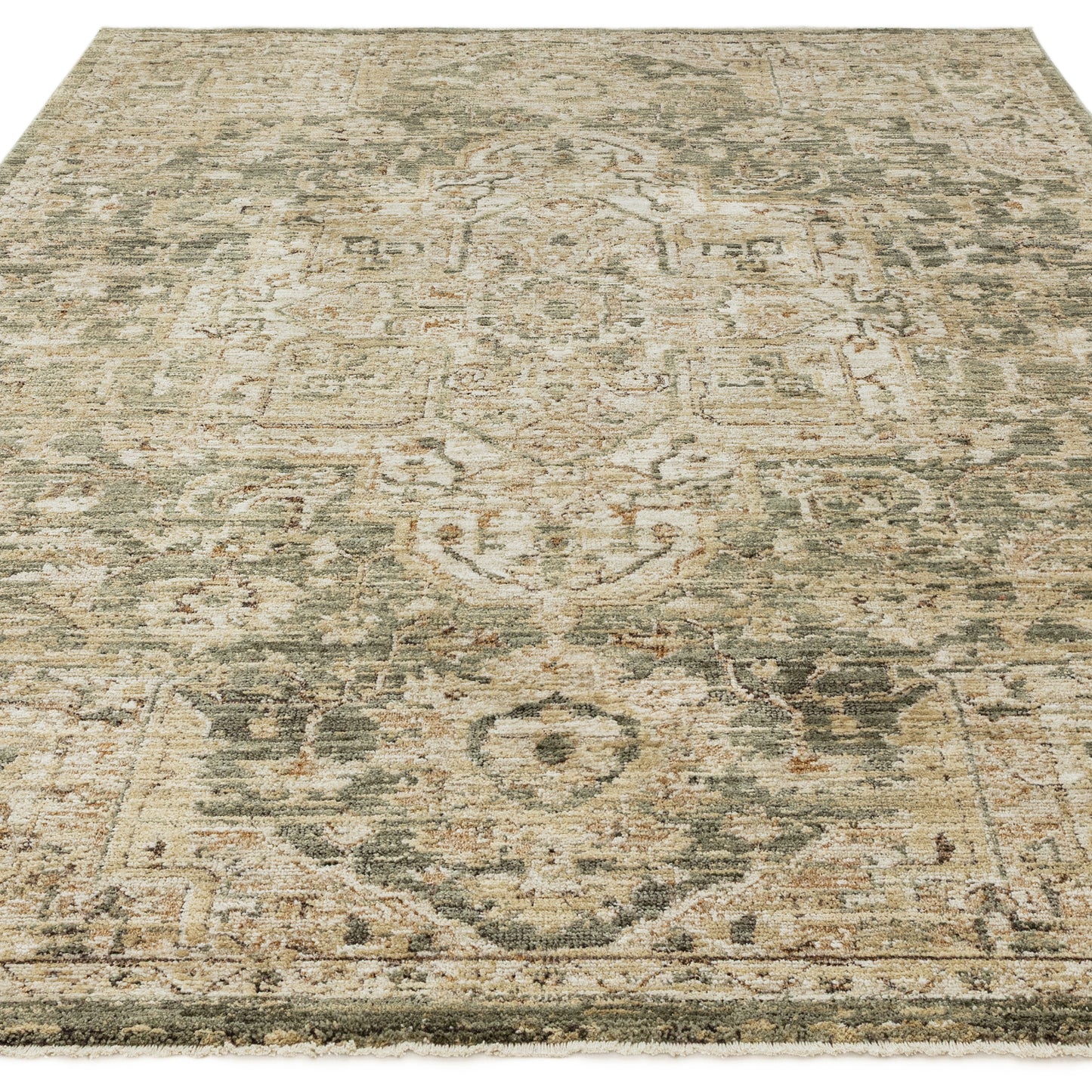 ANYA Vintage Inspired Persian Rug - Green
