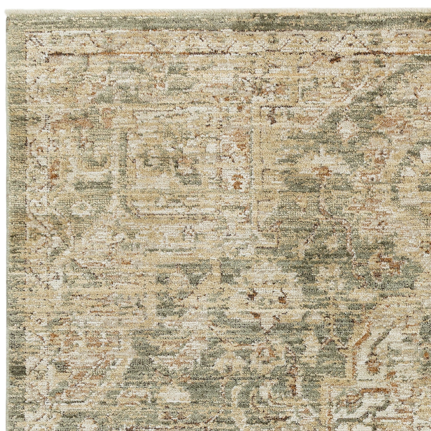 ANYA Vintage Inspired Persian Rug - Green