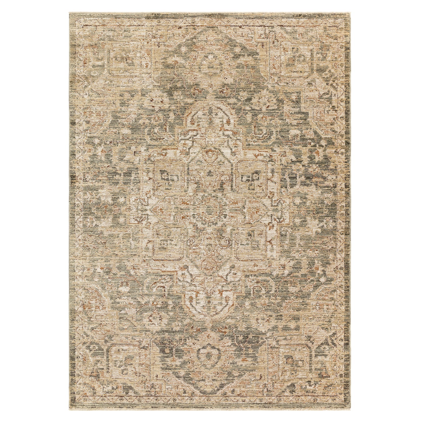 ANYA Vintage Inspired Persian Rug - Green