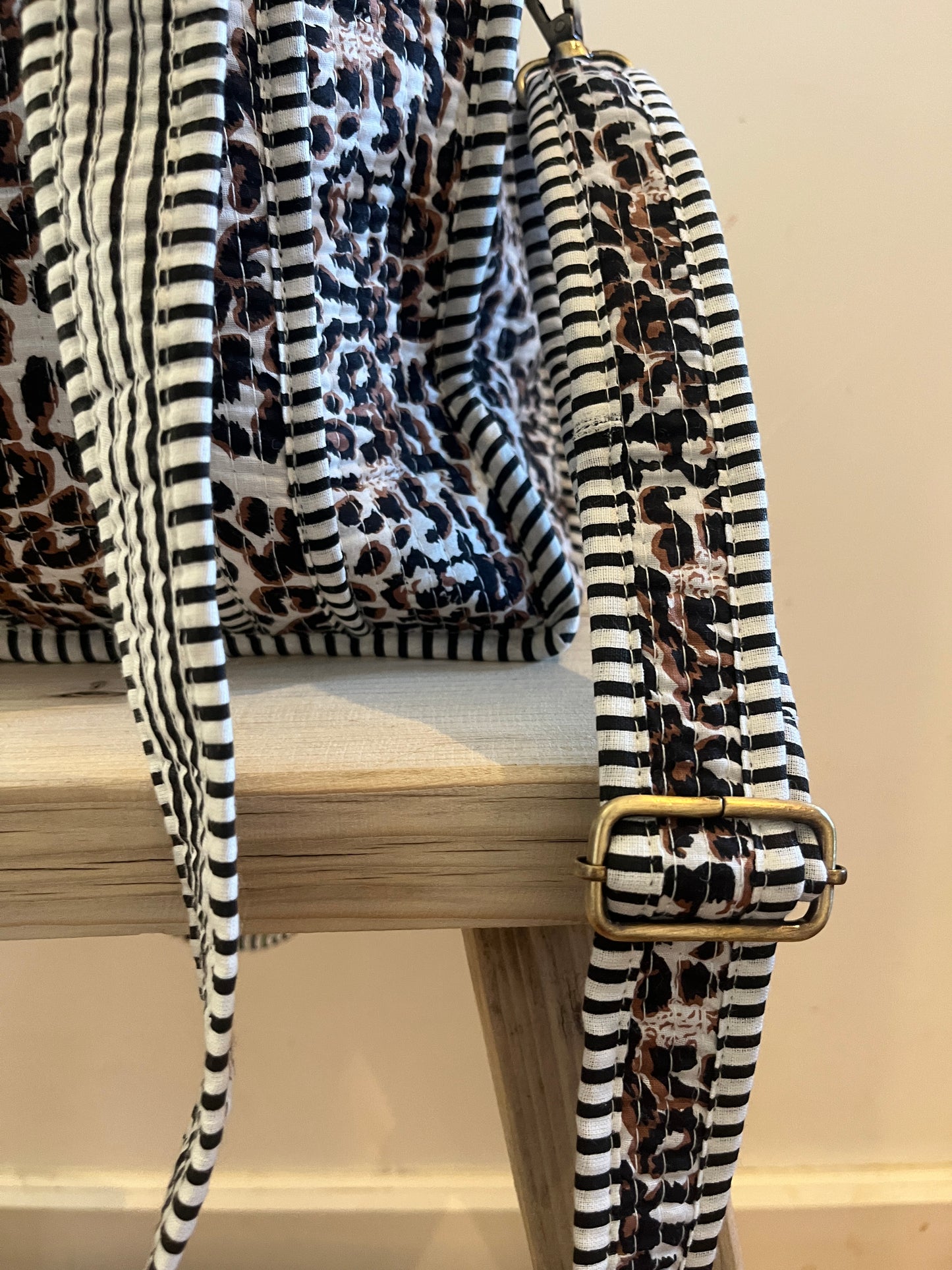 LEOPARD Print Cross Body Tote Bag
