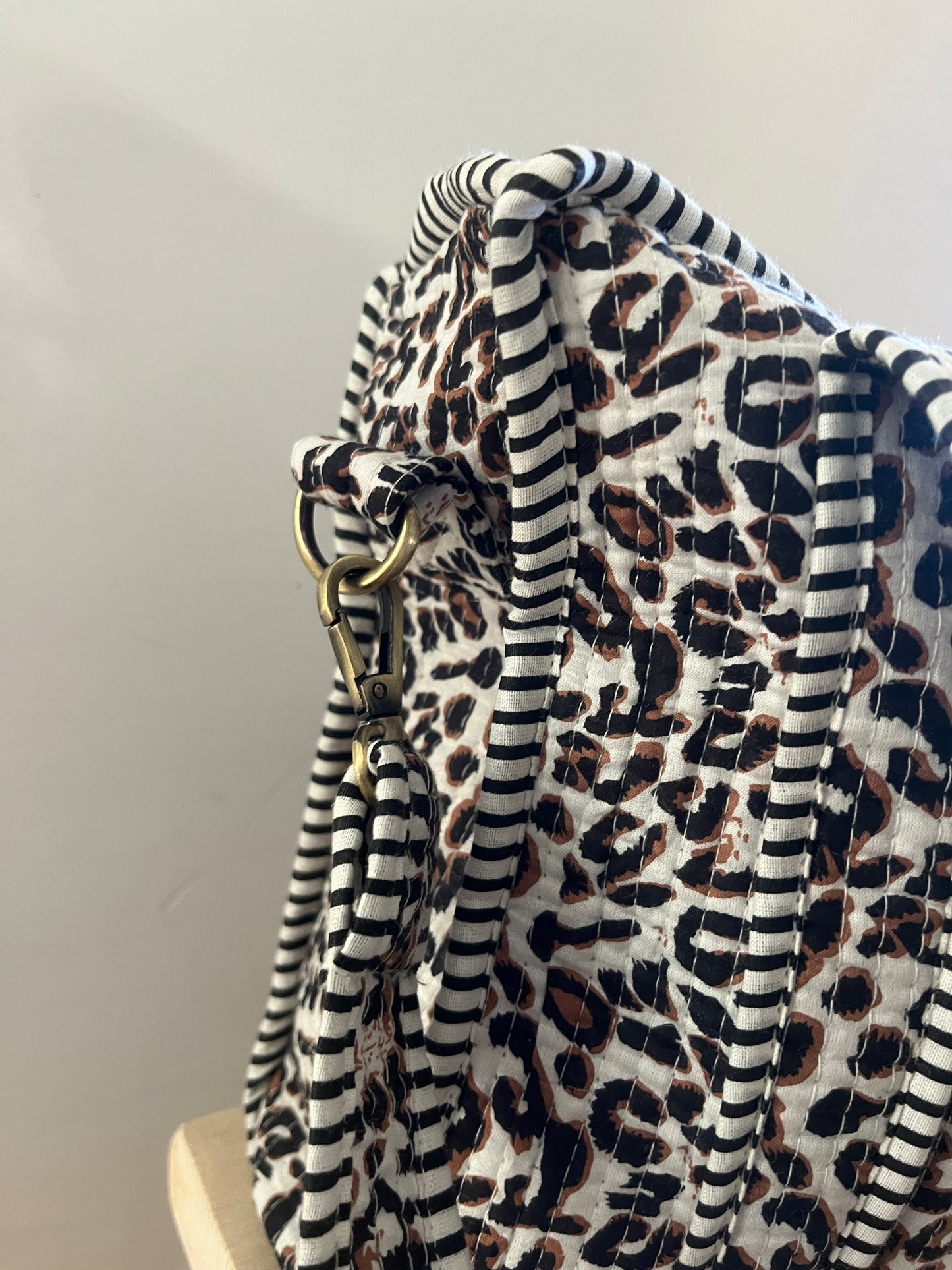 LEOPARD Print Cross Body Tote Bag