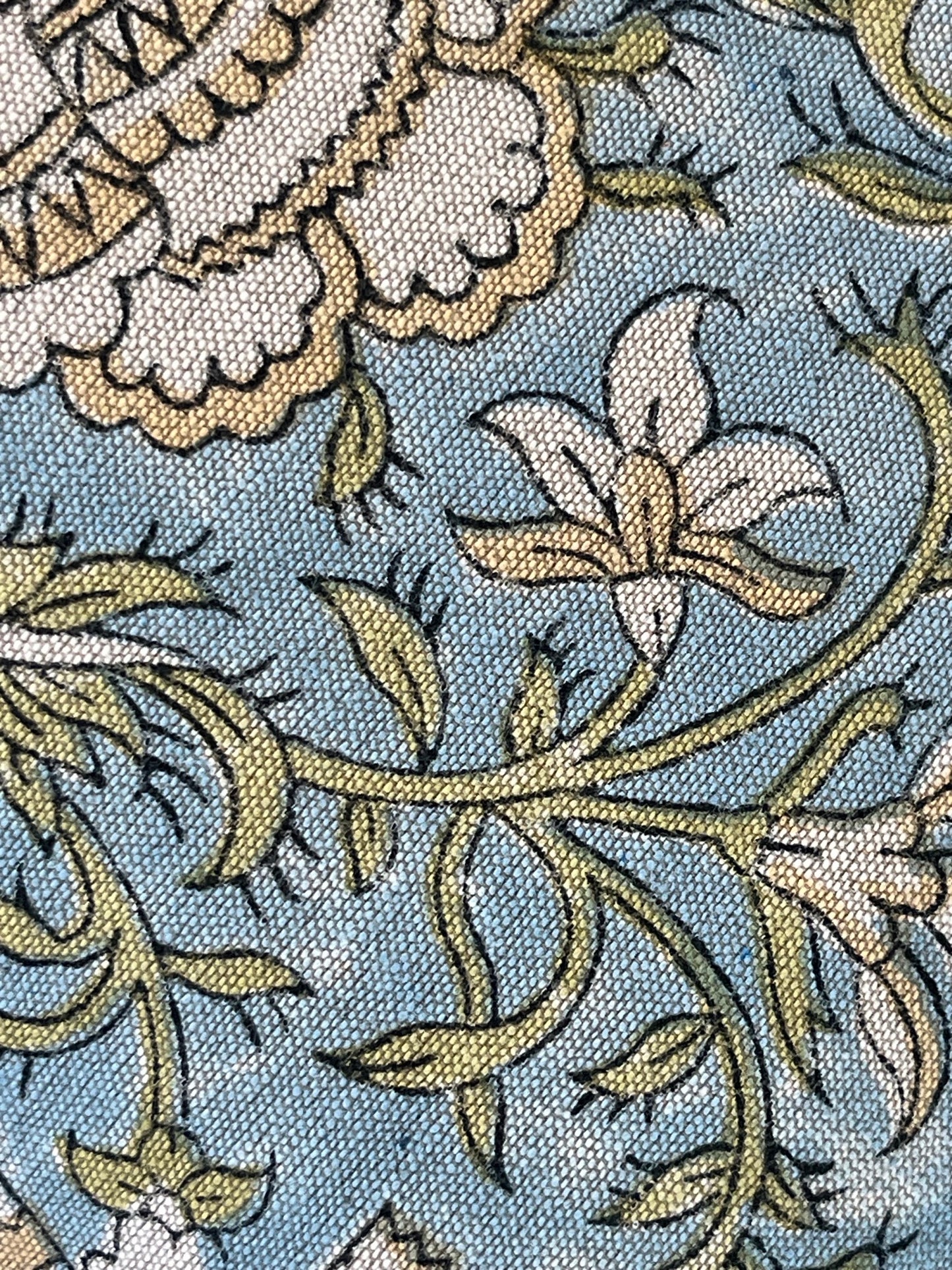 PRIYA Hand Block Cushion - Blue
