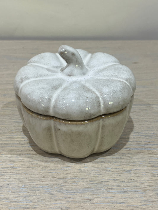 Ceramic Pumpkin Pot - Natural