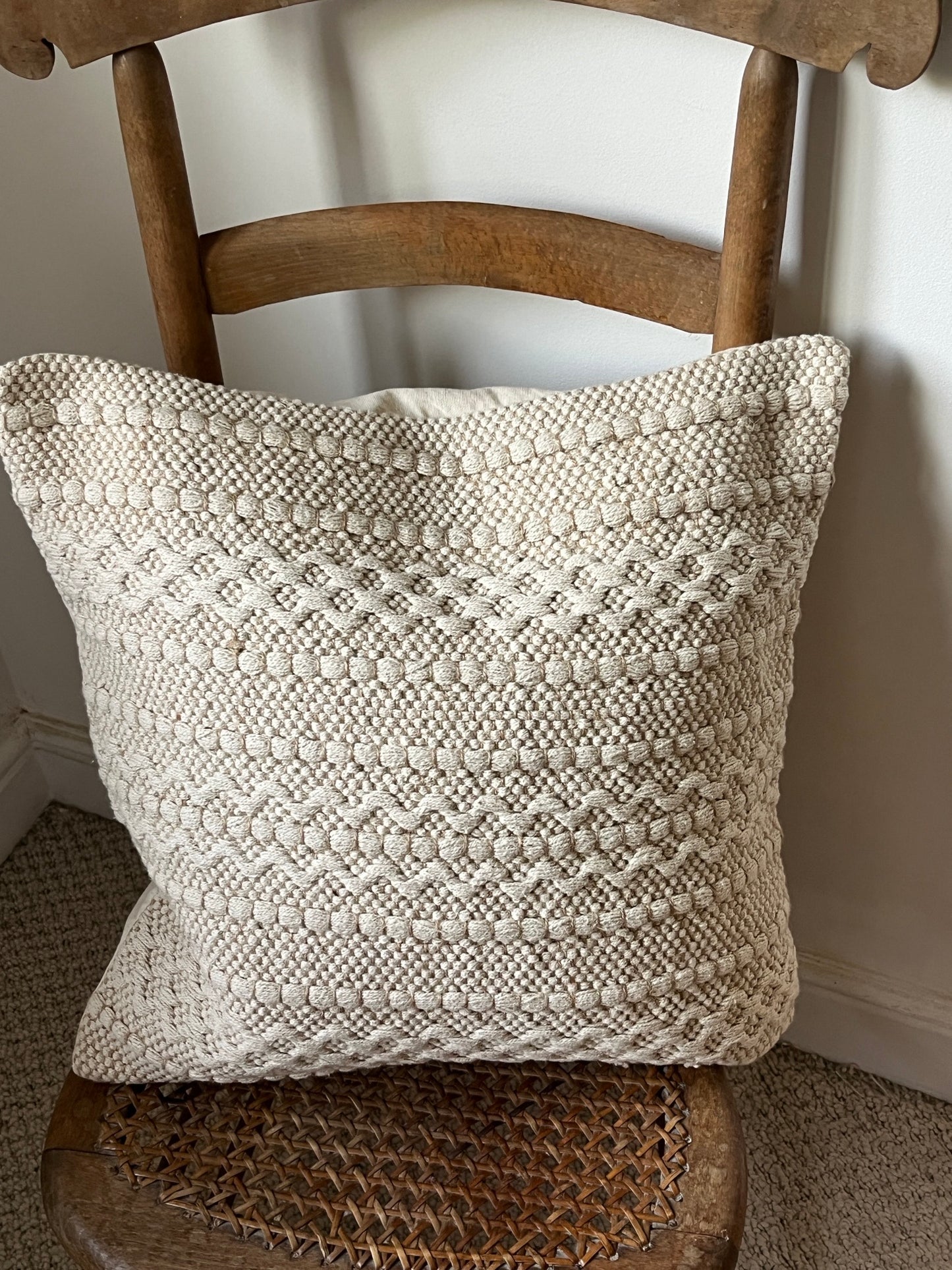 AHANA Woven Cushion - Jute/ Cotton