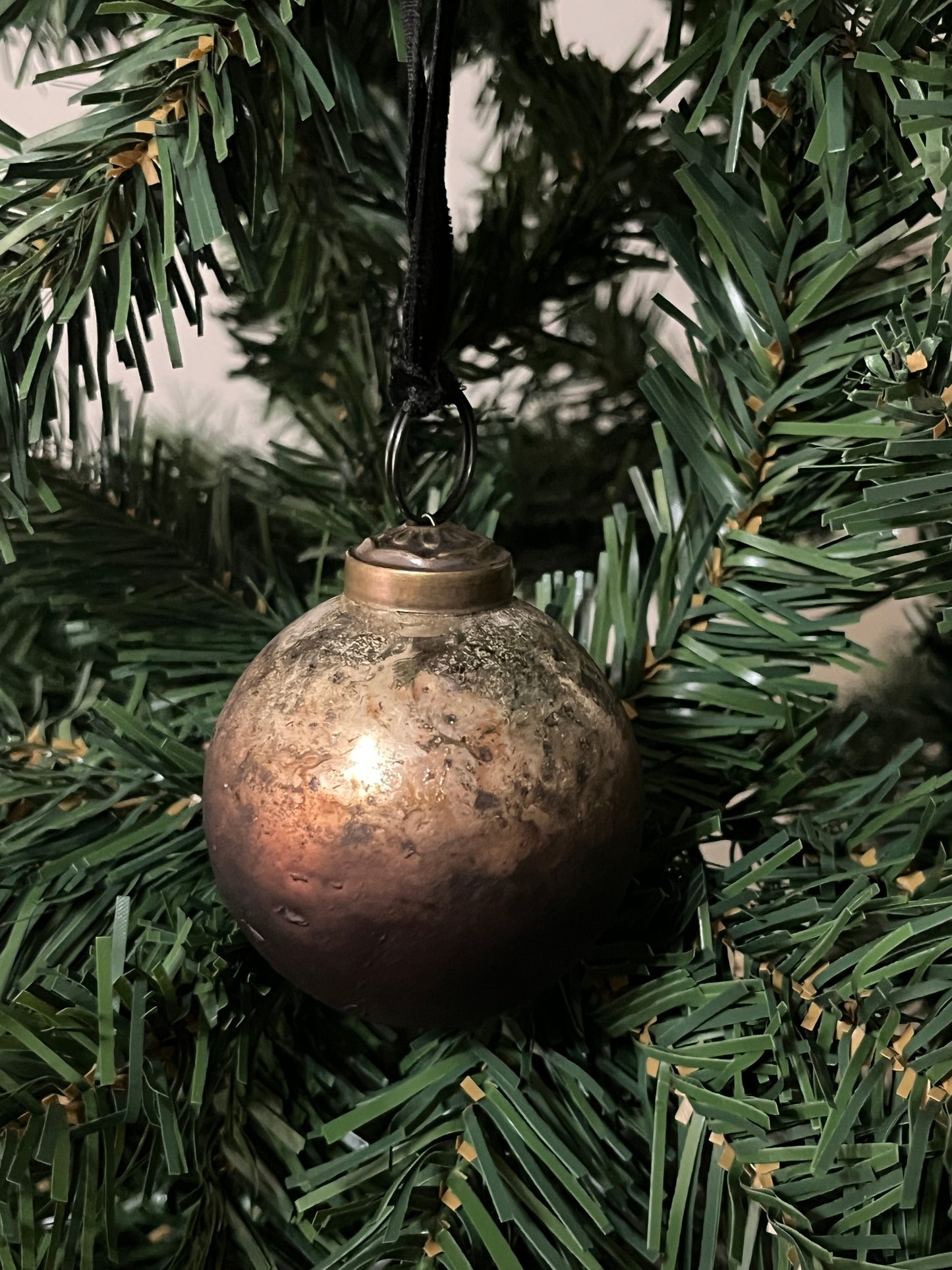 Small Autumn Patina Bauble