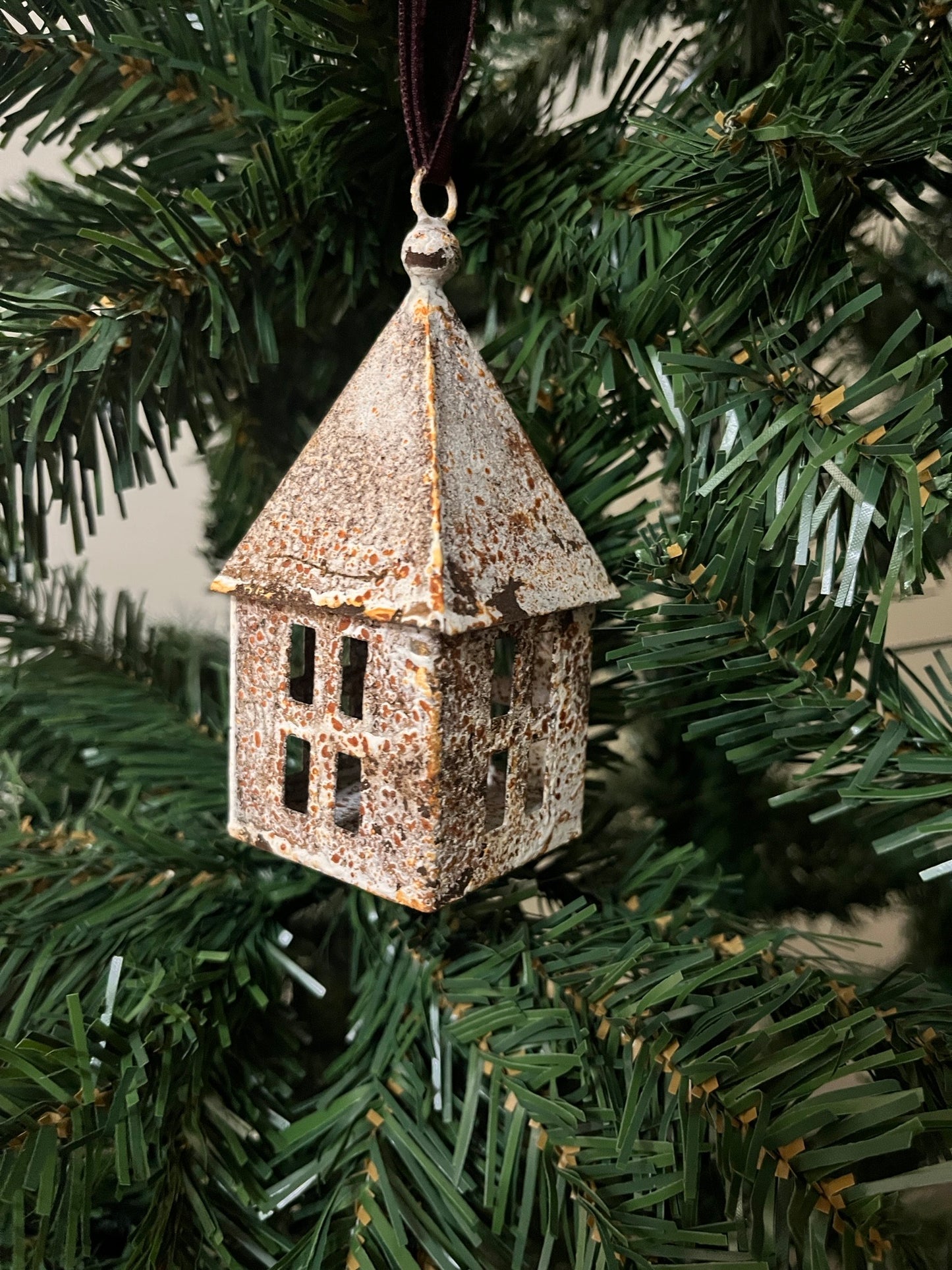 Rustic Iron House Bauble