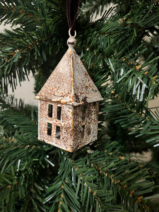 Rustic Iron House Bauble
