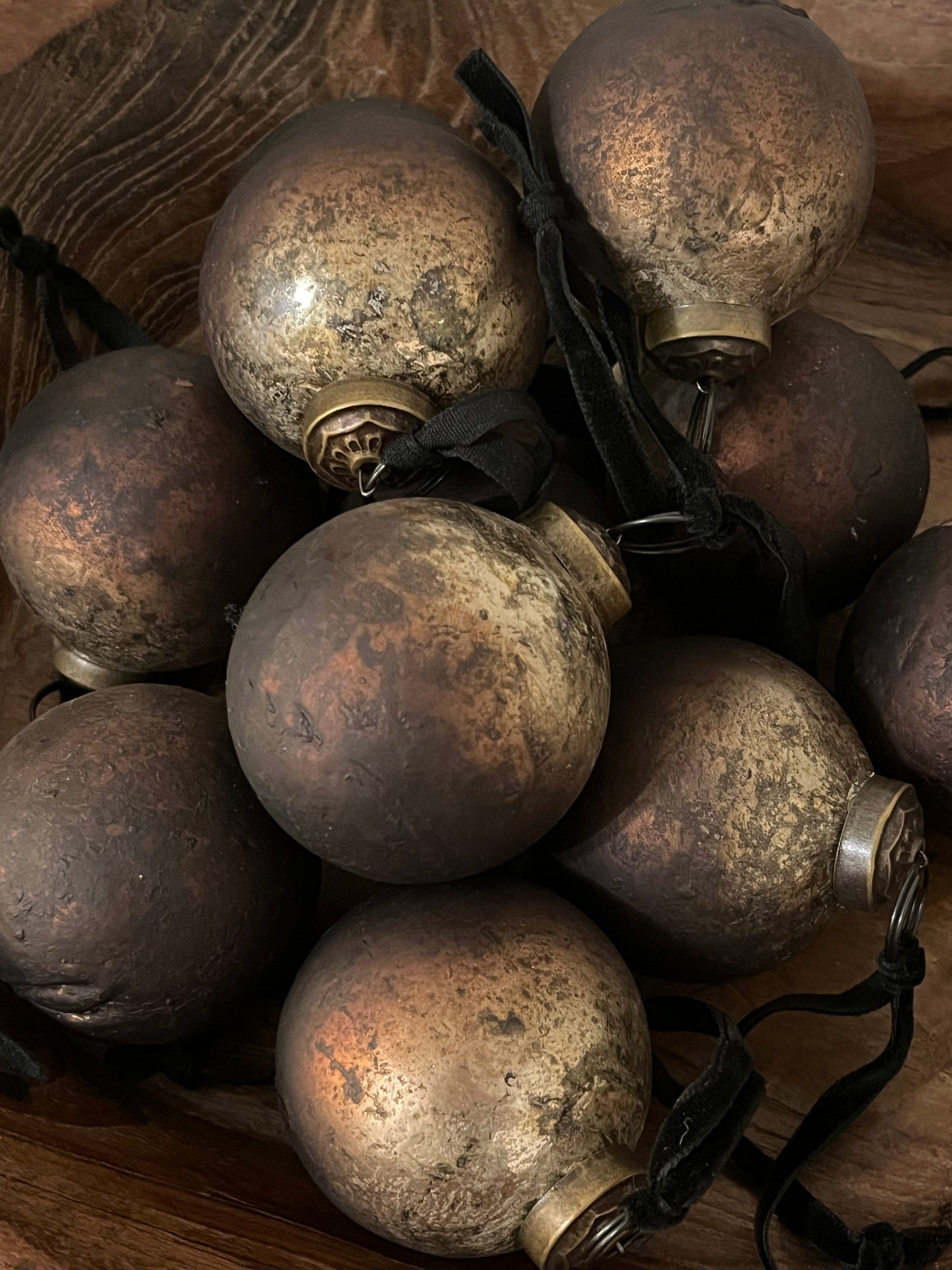 Small Autumn Patina Bauble