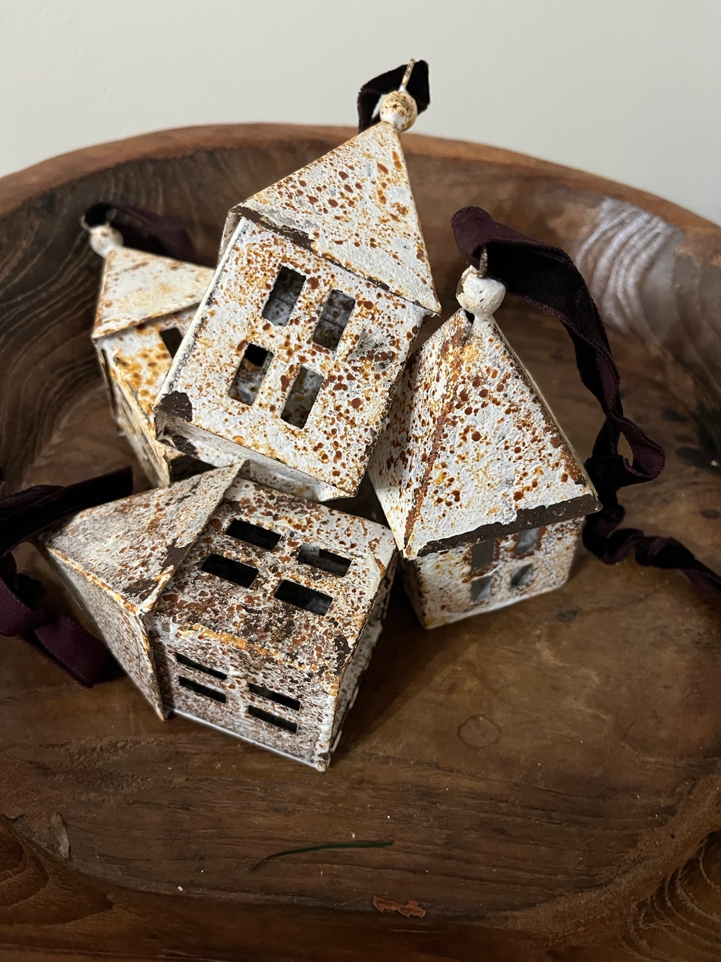 Rustic Iron House Bauble