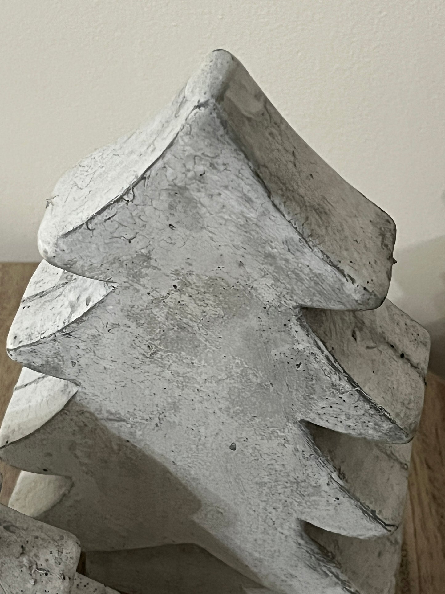 Whitewash Rustic Ceramic Christmas Tree