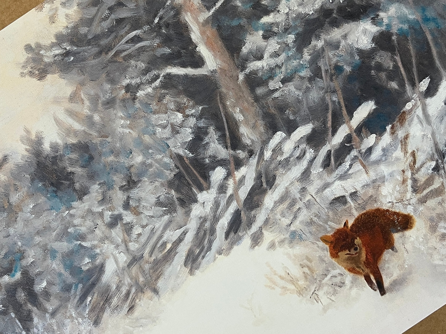 Winter Fox Art Print (A4 & A3)