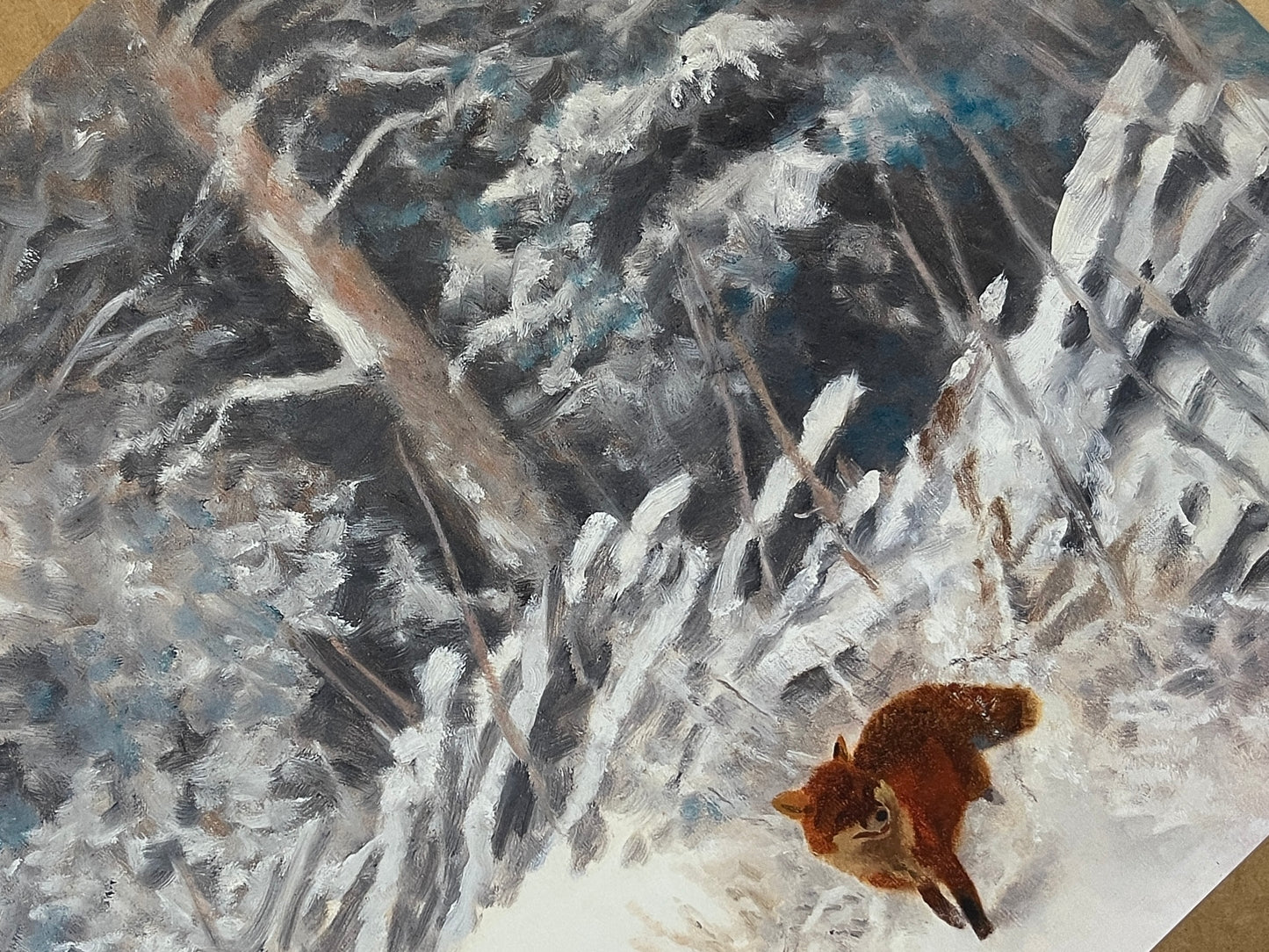 Winter Fox Art Print (A4 & A3)