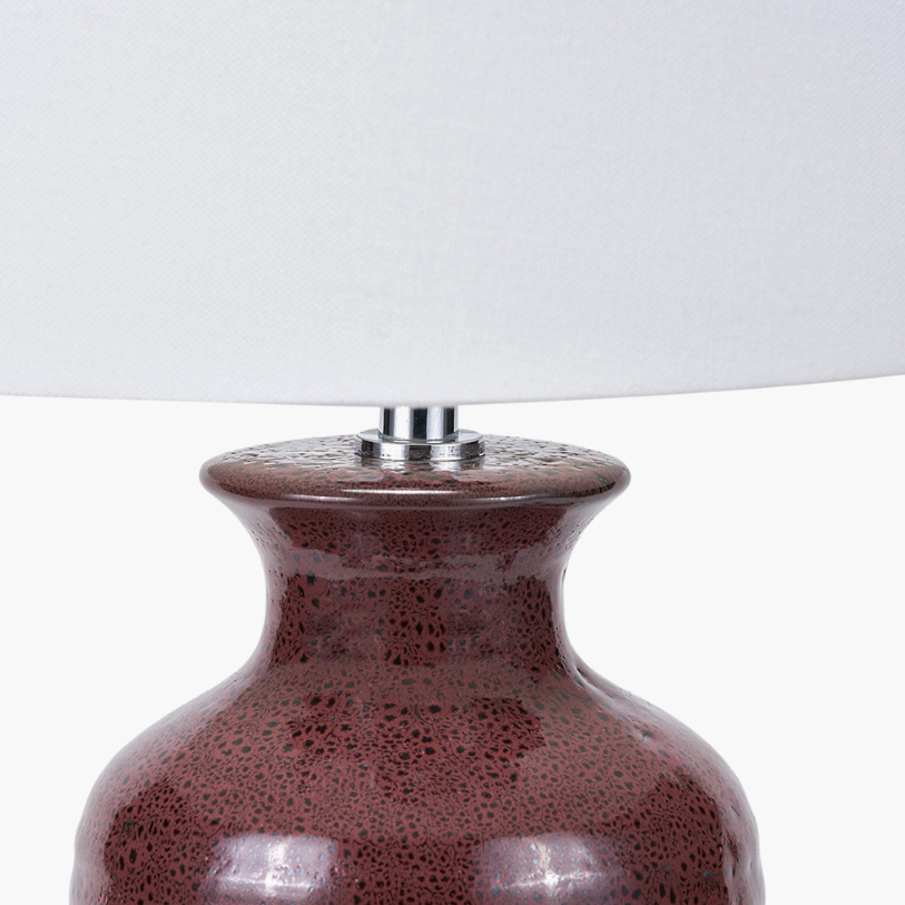 HELKA Mulberry Reactive Glaze Table Lamp