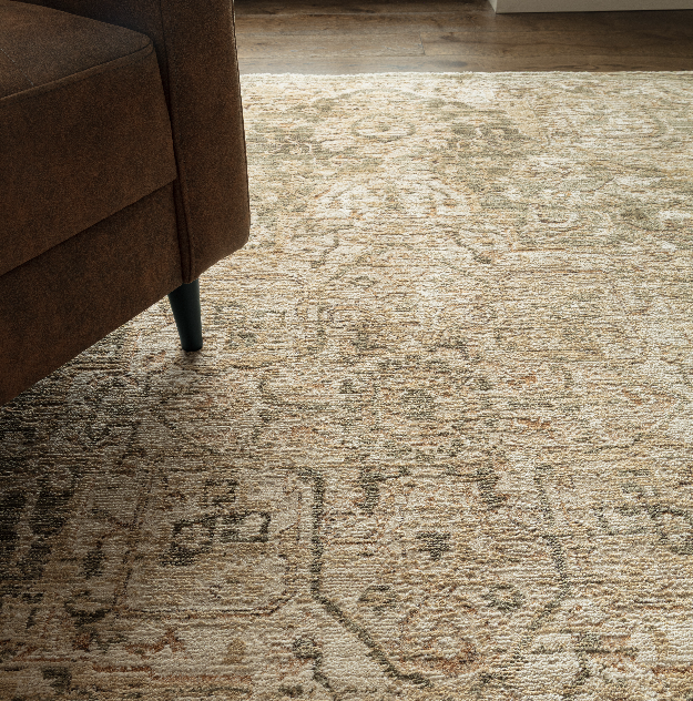 ANYA Vintage Inspired Persian Rug - Green