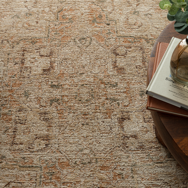 ANYA Vintage Inspired Persian Rug - Copper