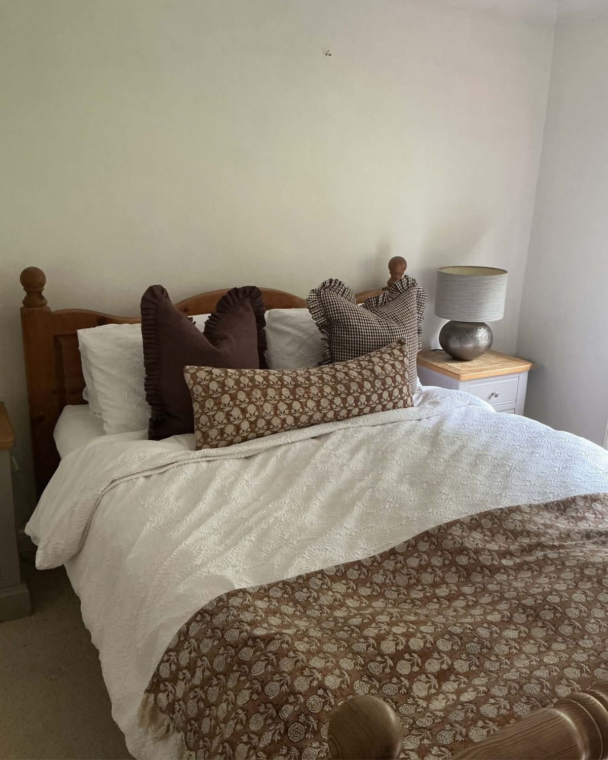 Aurora Hand Block Printed Lumbar Cushion